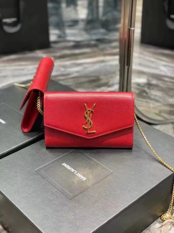 Yves Saint Laurent Calf leather cross-body bag Y707788 red