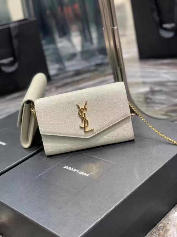 Yves Saint Laurent Calf leather cross-body bag Y707788 white