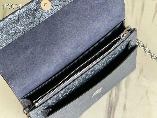 Louis Vuitton VAVIN CHAIN WALLET M59077 Navy Nacre