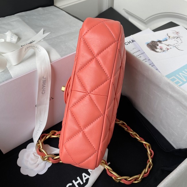 CHANEL Lambskin Flap Shoulder Bag 2022SS pink