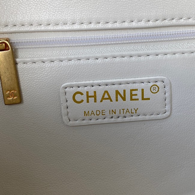 CHANEL MEDIUM FLAP BAG  AS2820 white