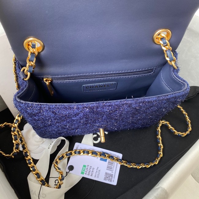 CHANEL SMALL FLAP BAG AS2819 blue