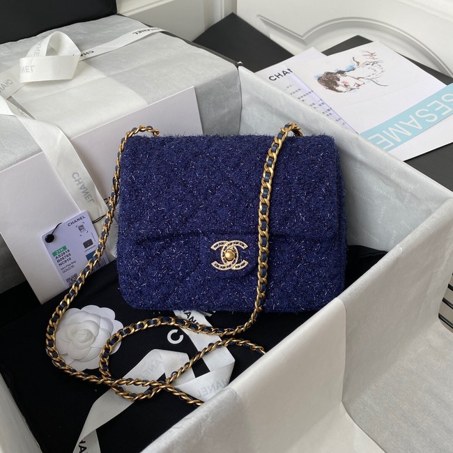 CHANEL SMALL FLAP BAG AS2819 blue