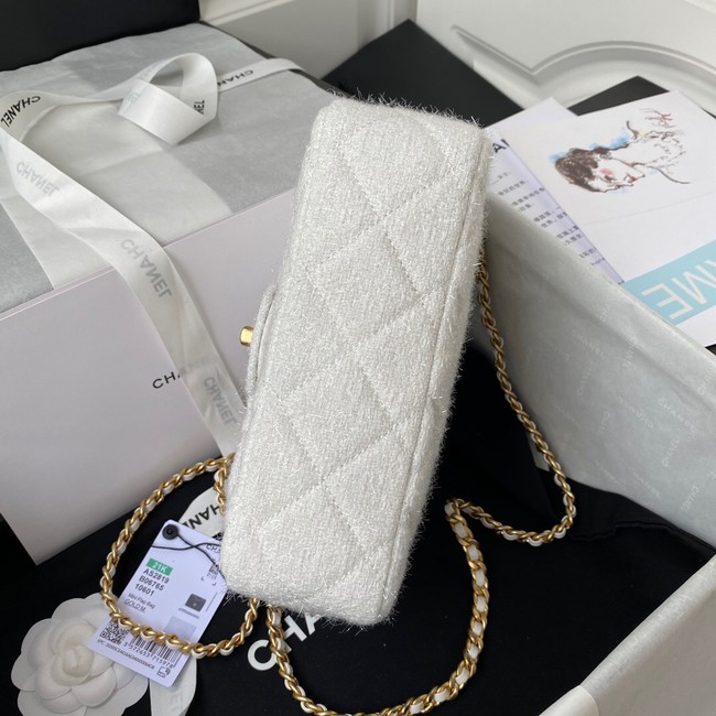 CHANEL SMALL FLAP BAG AS2819 white