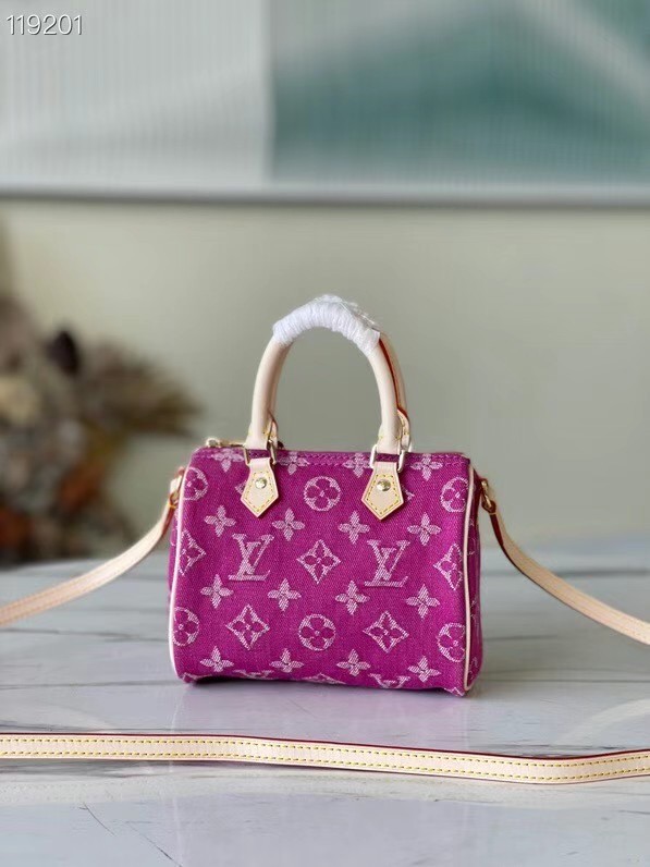 Louis Vuitton SPEEDY Monogram denim M95052 rose