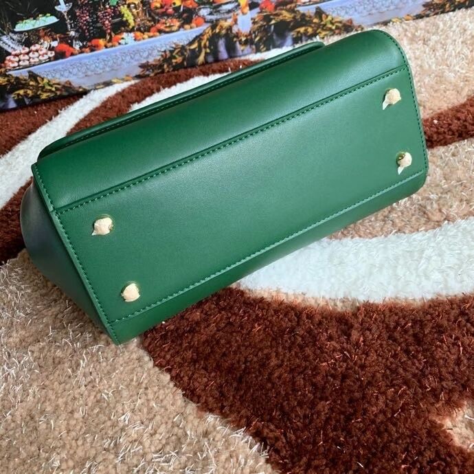 Dolce & Gabbana Origianl Leather Shoulder Bag 5157 green