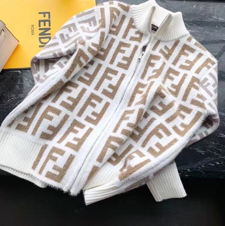 Fendi Top Quality Wool Top FF32685 White