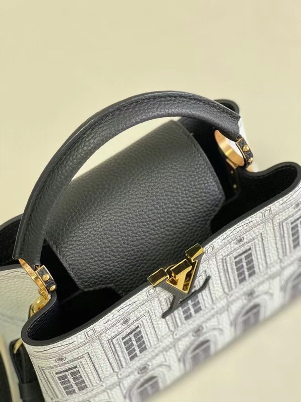 Louis Vuitton CAPUCINES BB M59119 Black and White