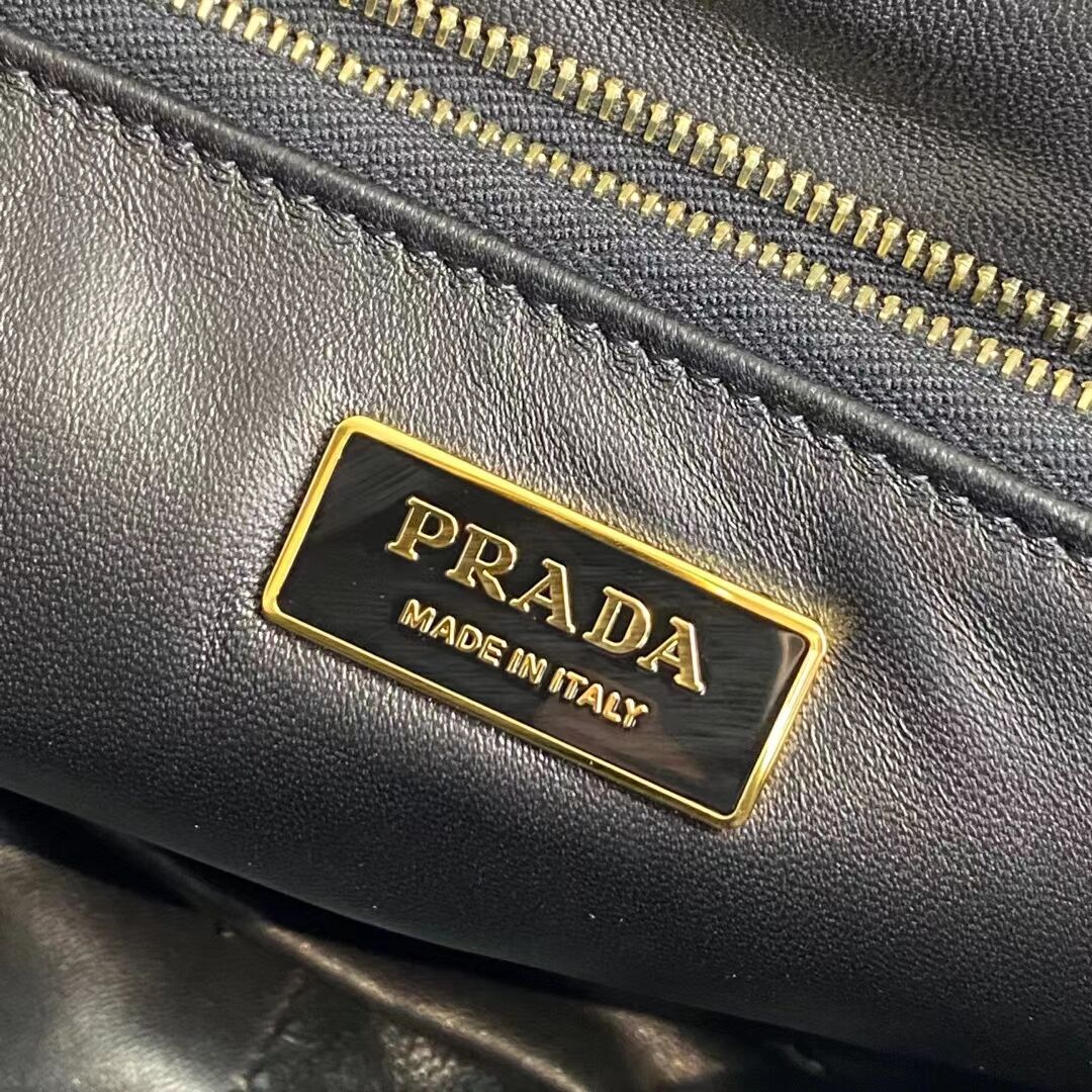 Prada System Padded Shoulder Bag Original Sheepskin Leather 1AD306 