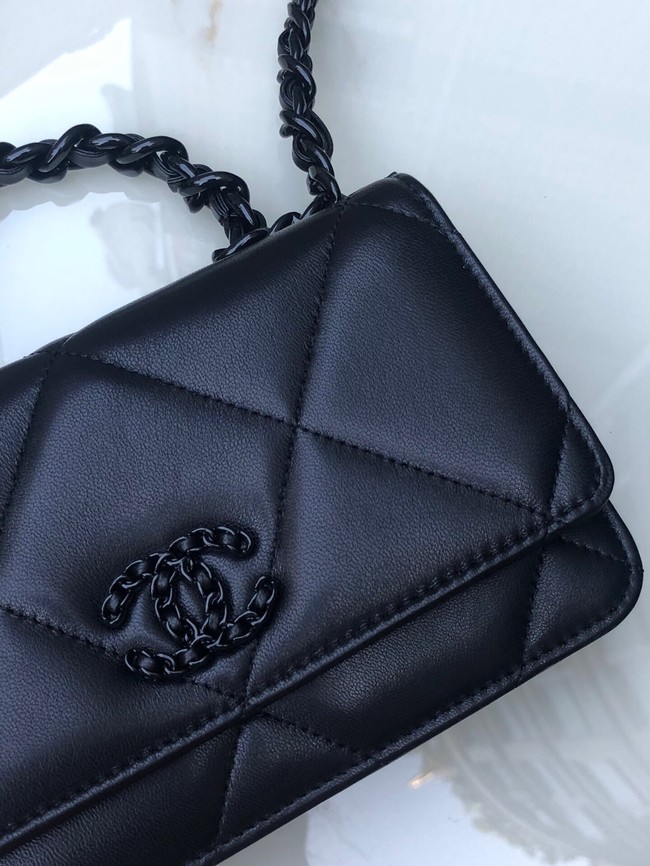 Chanel Flap Shoulder Bag mini Original leather AS0957 black