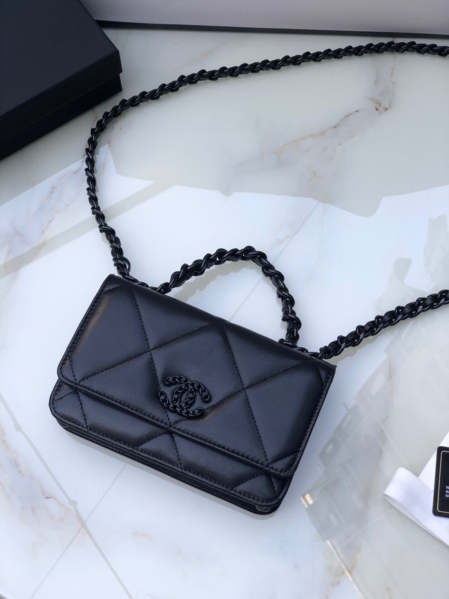 Chanel Flap Shoulder Bag mini Original leather AS0957 black