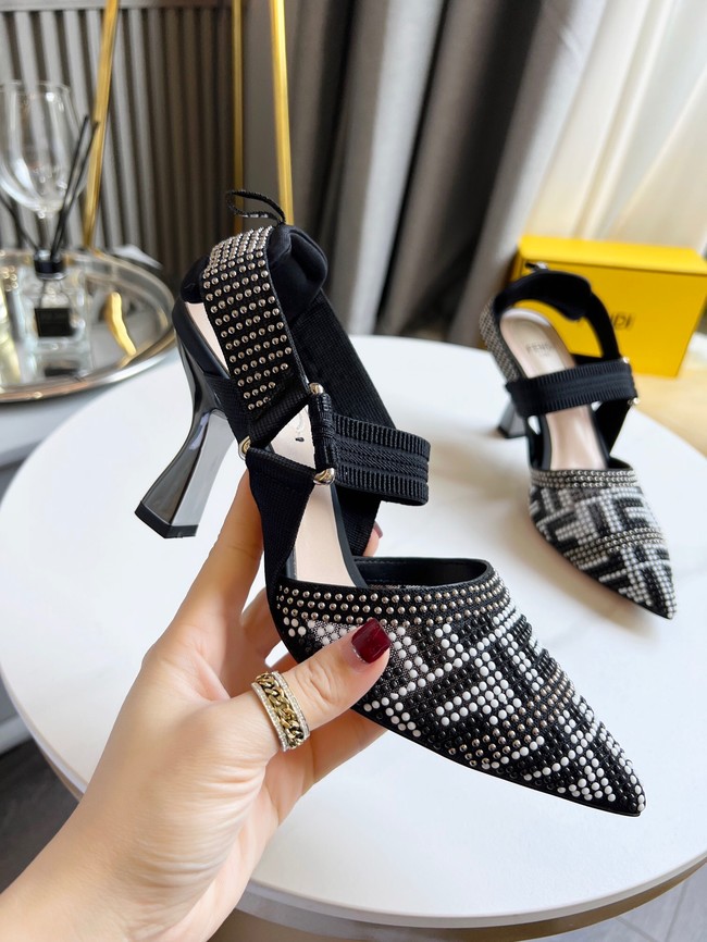 Fendi Shoes 91043-3 Heel height 8CM