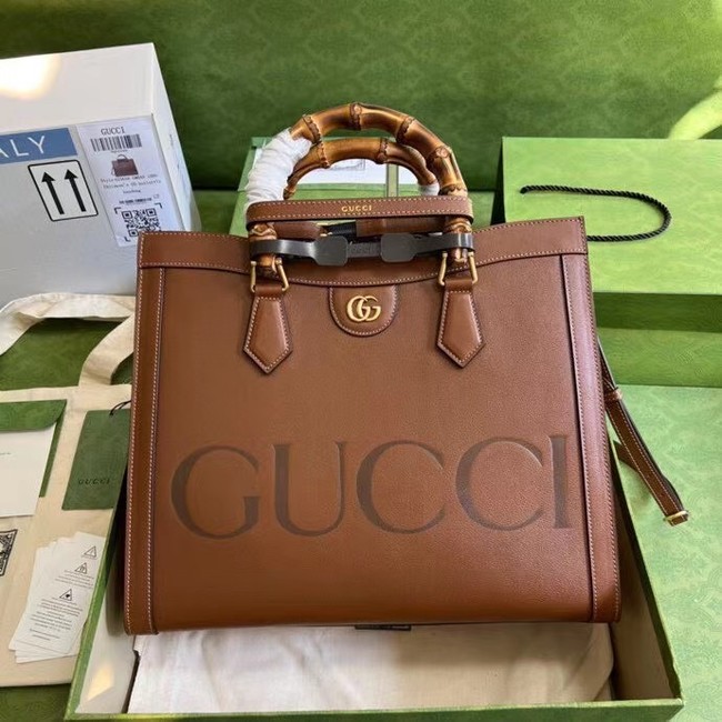 Gucci Diana medium tote bag 655658 brown