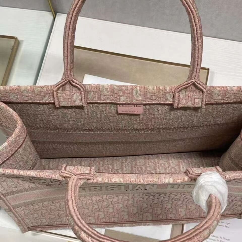 DIOR BOOK TOTE Embroidery C1286-3 pink