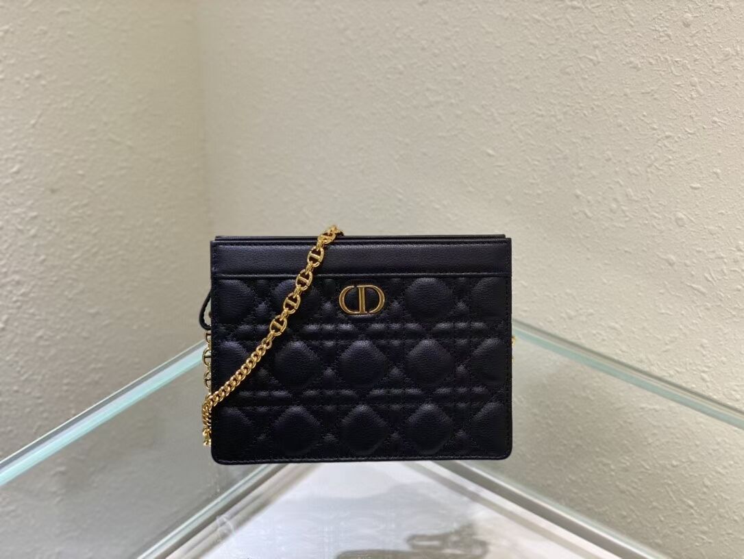 DIOR MINI BOBBY BAG Gradient Cannage Lambskin C4106 black