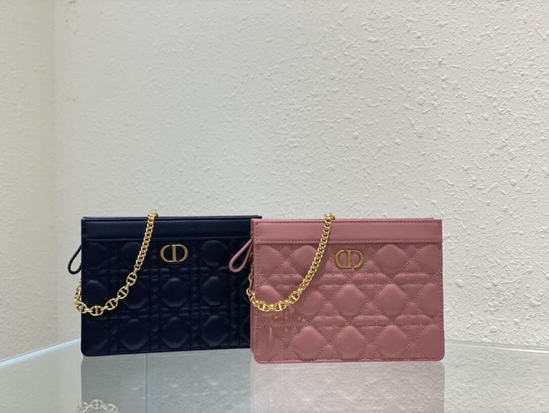 DIOR MINI BOBBY BAG Gradient Cannage Lambskin C4106 pink