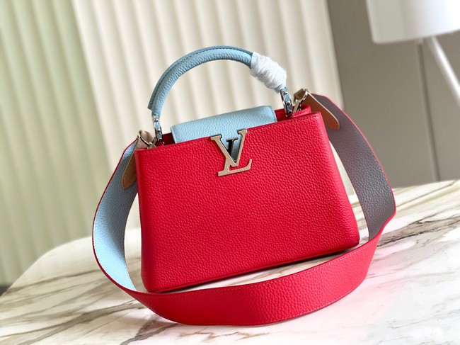 Louis Vuitton CAPUCINES BB M48865 red&sky blue