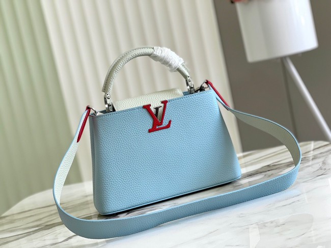 Louis Vuitton CAPUCINES BB M48865 sky blue&white