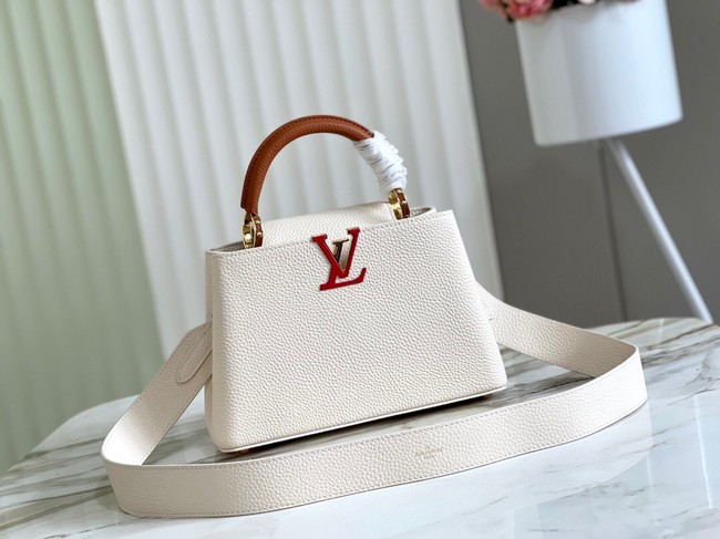 Louis Vuitton CAPUCINES BB M48865 white&brown