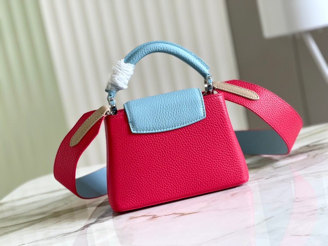 Louis Vuitton CAPUCINES MINI M59205 red&sky blue