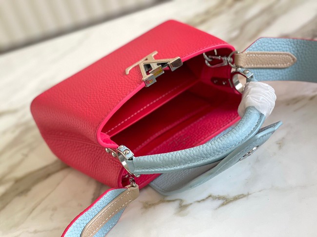 Louis Vuitton CAPUCINES MINI M59205 red&sky blue