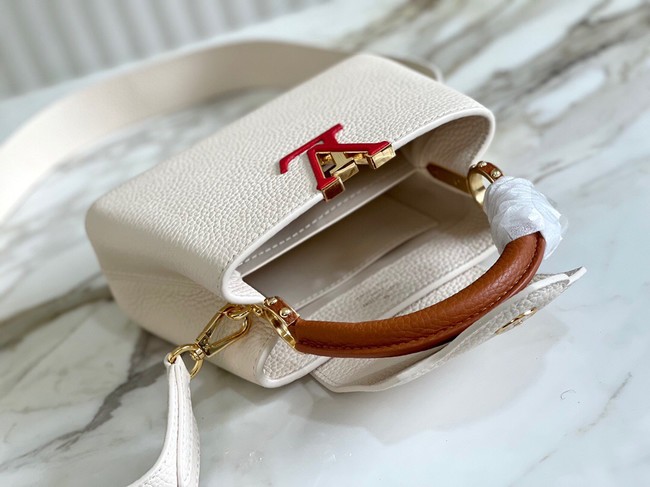 Louis Vuitton CAPUCINES MINI M59205 white&brown