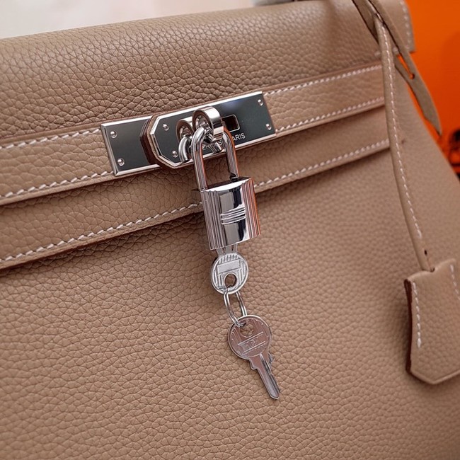 Hermes Kelly Shoulder Bag Original TOGO Leather KY3255 apricot