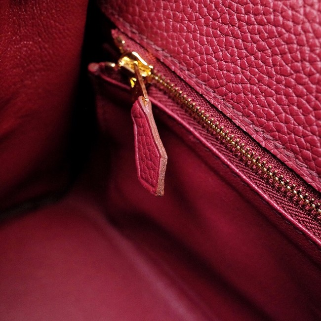 Hermes Kelly Shoulder Bag Original TOGO Leather KY3255 claret