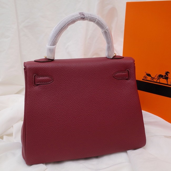 Hermes Kelly Shoulder Bag Original TOGO Leather KY3255 claret