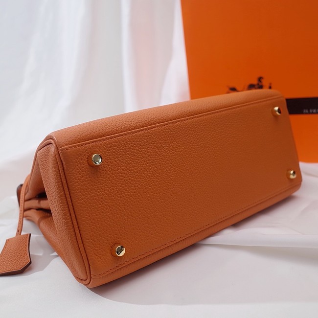 Hermes Kelly Shoulder Bag Original TOGO Leather KY3255 orange