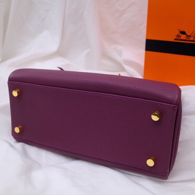 Hermes Kelly Shoulder Bag Original TOGO Leather KY3255 purple