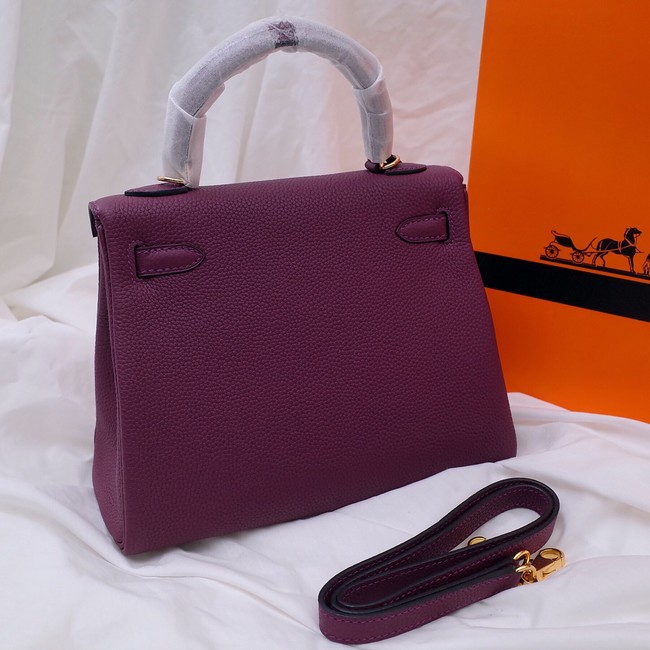 Hermes Kelly Shoulder Bag Original TOGO Leather KY3255 purple