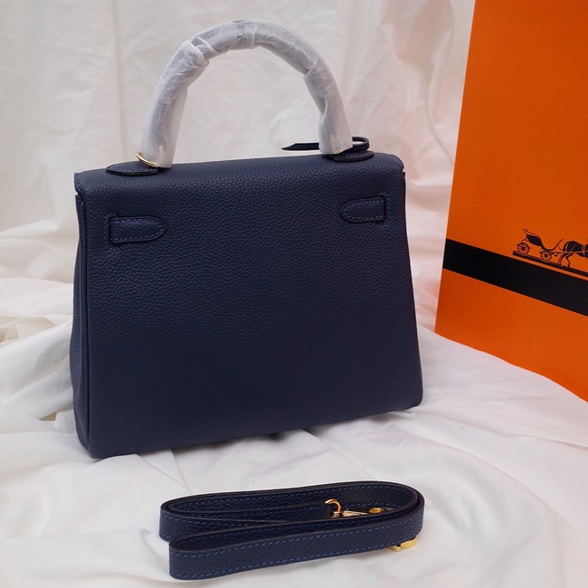 Hermes Kelly Shoulder Bag Original TOGO Leather KY3255 royal blue