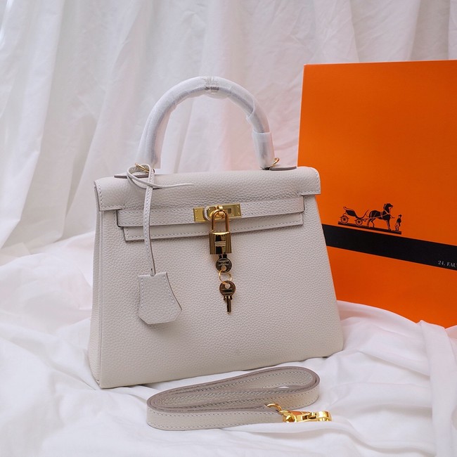 Hermes Kelly Shoulder Bag Original TOGO Leather KY3255 white