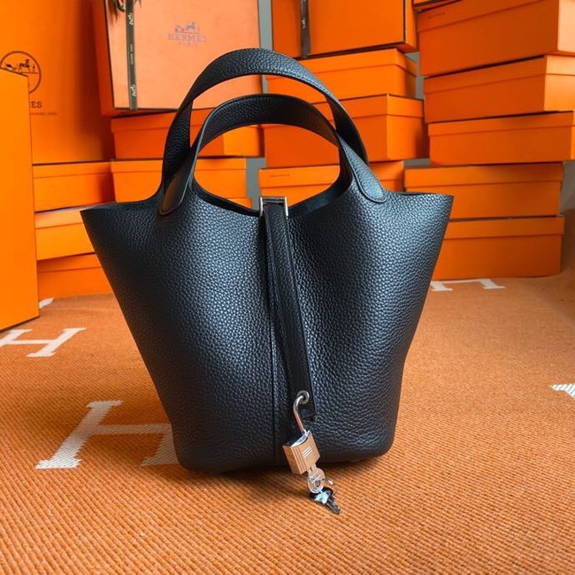 Hermes Picotin Lock Bags Original togo Leather PL3388 black