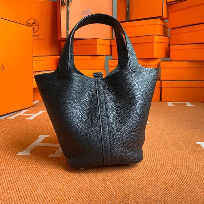 Hermes Picotin Lock Bags Original togo Leather PL3388 black