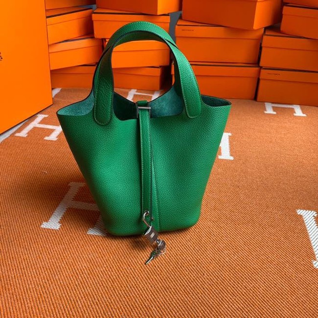 Hermes Picotin Lock Bags Original togo Leather PL3388 green