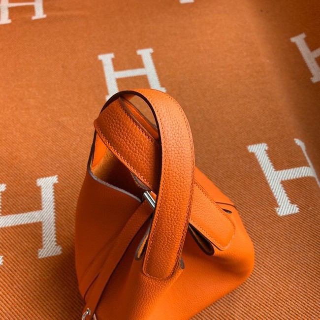 Hermes Picotin Lock Bags Original togo Leather PL3388 orange