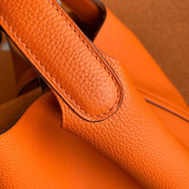 Hermes Picotin Lock Bags Original togo Leather PL3388 orange