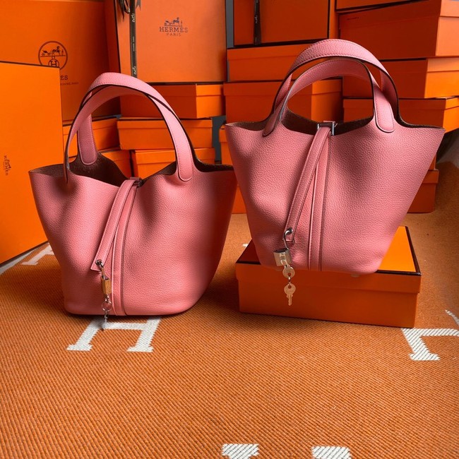 Hermes Picotin Lock Bags Original togo Leather PL3388 pink