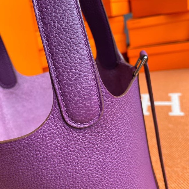 Hermes Picotin Lock Bags Original togo Leather PL3388 purple