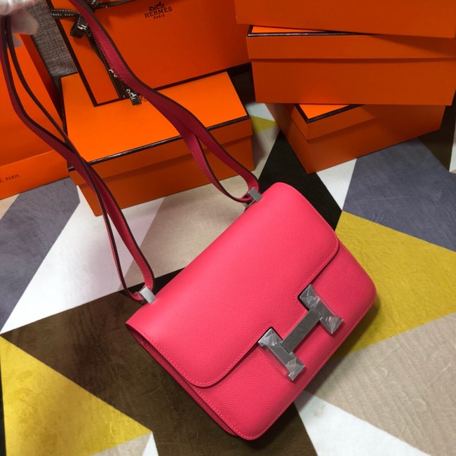 Hermes Original Espom Leather Constance Bag 5333 Lipstick Pink