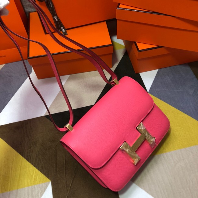 Hermes Original Espom Leather Constance Bag 5333 Lipstick Pink