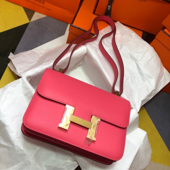 Hermes Original Espom Leather Constance Bag 5333 Lipstick Pink