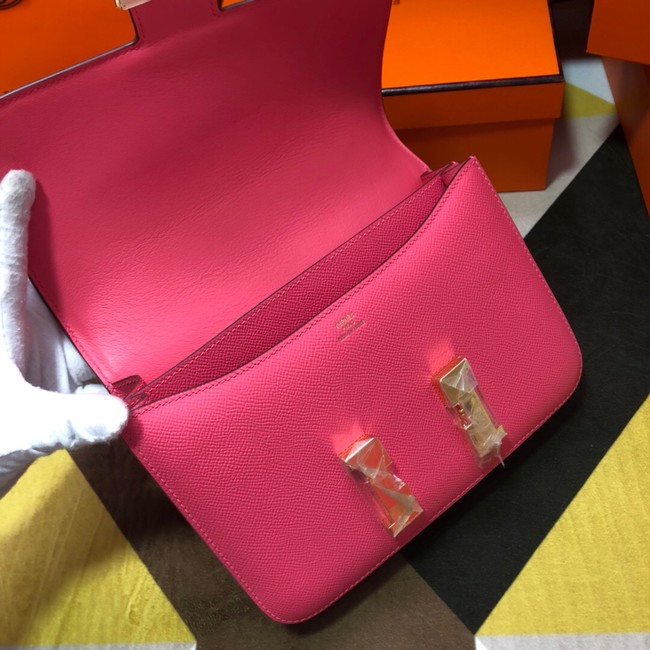 Hermes Original Espom Leather Constance Bag 5333 Lipstick Pink