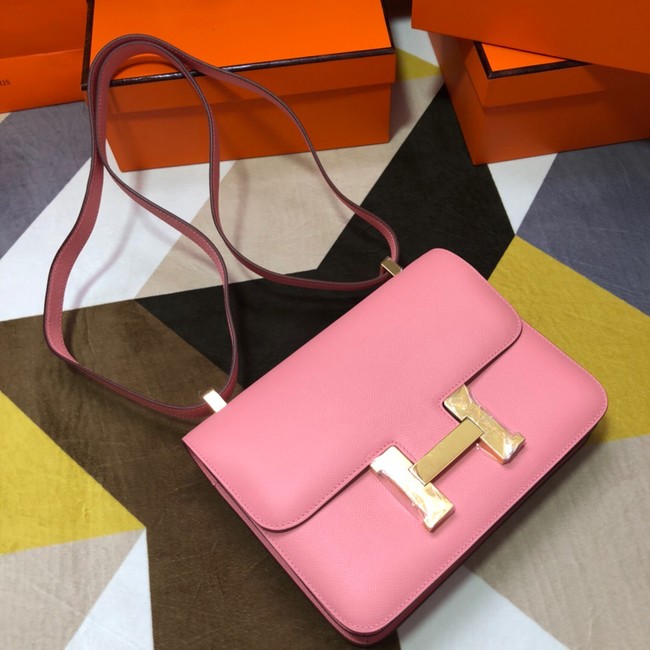 Hermes Original Espom Leather Constance Bag 5333 Pink