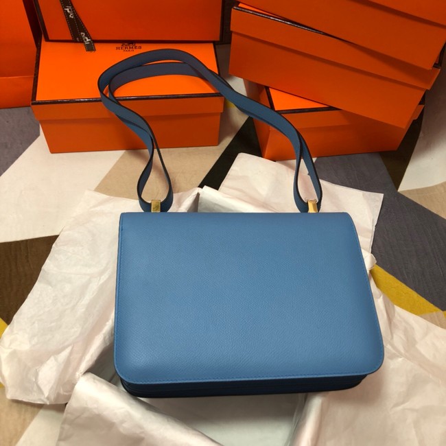 Hermes Original Espom Leather Constance Bag 5333 blue