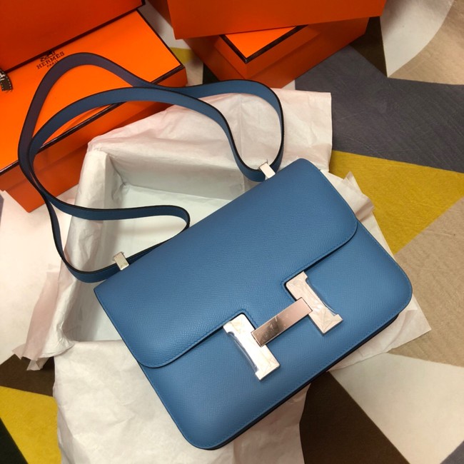 Hermes Original Espom Leather Constance Bag 5333 blue