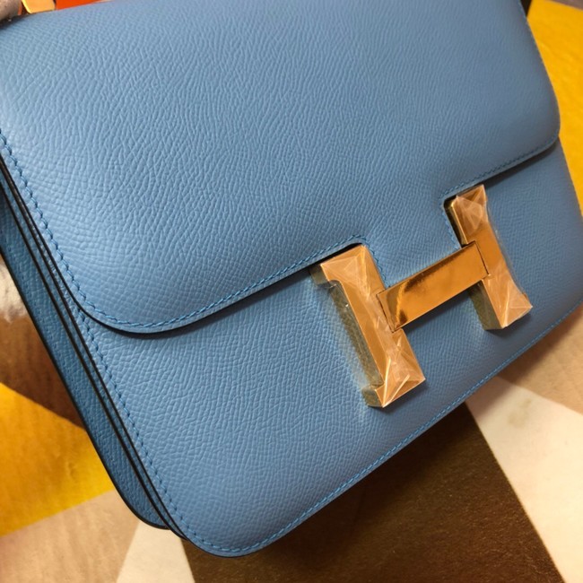 Hermes Original Espom Leather Constance Bag 5333 blue