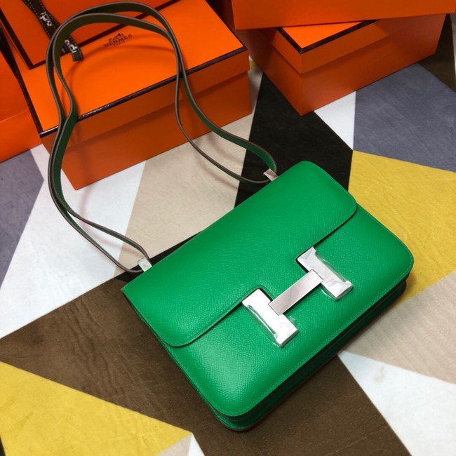 Hermes Original Espom Leather Constance Bag 5333 green